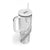 Niue White Sunday Tumbler With Handle Niuean Lotu Tamaiti Hiapo Pattern - Polynesian Pride
