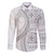Polynesian White Sunday Family Matching Puletasi and Hawaiian Shirt Lotu Tamaiti Melanesian Pattern - Polynesian Pride