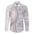 Polynesian White Sunday Family Matching Short Sleeve Bodycon Dress and Hawaiian Shirt Lotu Tamaiti Melanesian Pattern - Polynesian Pride