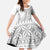 Polynesian White Sunday Family Matching Tank Maxi Dress and Hawaiian Shirt Lotu Tamaiti Melanesian Pattern - Polynesian Pride