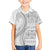 Polynesian White Sunday Family Matching Tank Maxi Dress and Hawaiian Shirt Lotu Tamaiti Melanesian Pattern - Polynesian Pride