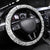 Polynesian White Sunday Steering Wheel Cover Lotu Tamaiti Melanesian Pattern - Polynesian Pride