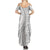 Polynesian White Sunday Summer Maxi Dress Lotu Tamaiti Melanesian Pattern - Polynesian Pride