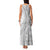 Samoa Siapo White Sunday Family Matching Tank Maxi Dress and Hawaiian Shirt Lotu Tamaiti Polynesian White Pattern - Polynesian Pride