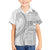 Samoa Siapo White Sunday Family Matching Tank Maxi Dress and Hawaiian Shirt Lotu Tamaiti Polynesian White Pattern - Polynesian Pride