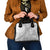 Samoa Siapo White Sunday Shoulder Handbag Lotu Tamaiti Polynesian White Pattern - Polynesian Pride