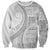Samoa Siapo White Sunday Sweatshirt Lotu Tamaiti Polynesian White Pattern - Polynesian Pride