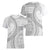Samoa Siapo White Sunday Women V-Neck T-Shirt Lotu Tamaiti Polynesian White Pattern - Polynesian Pride