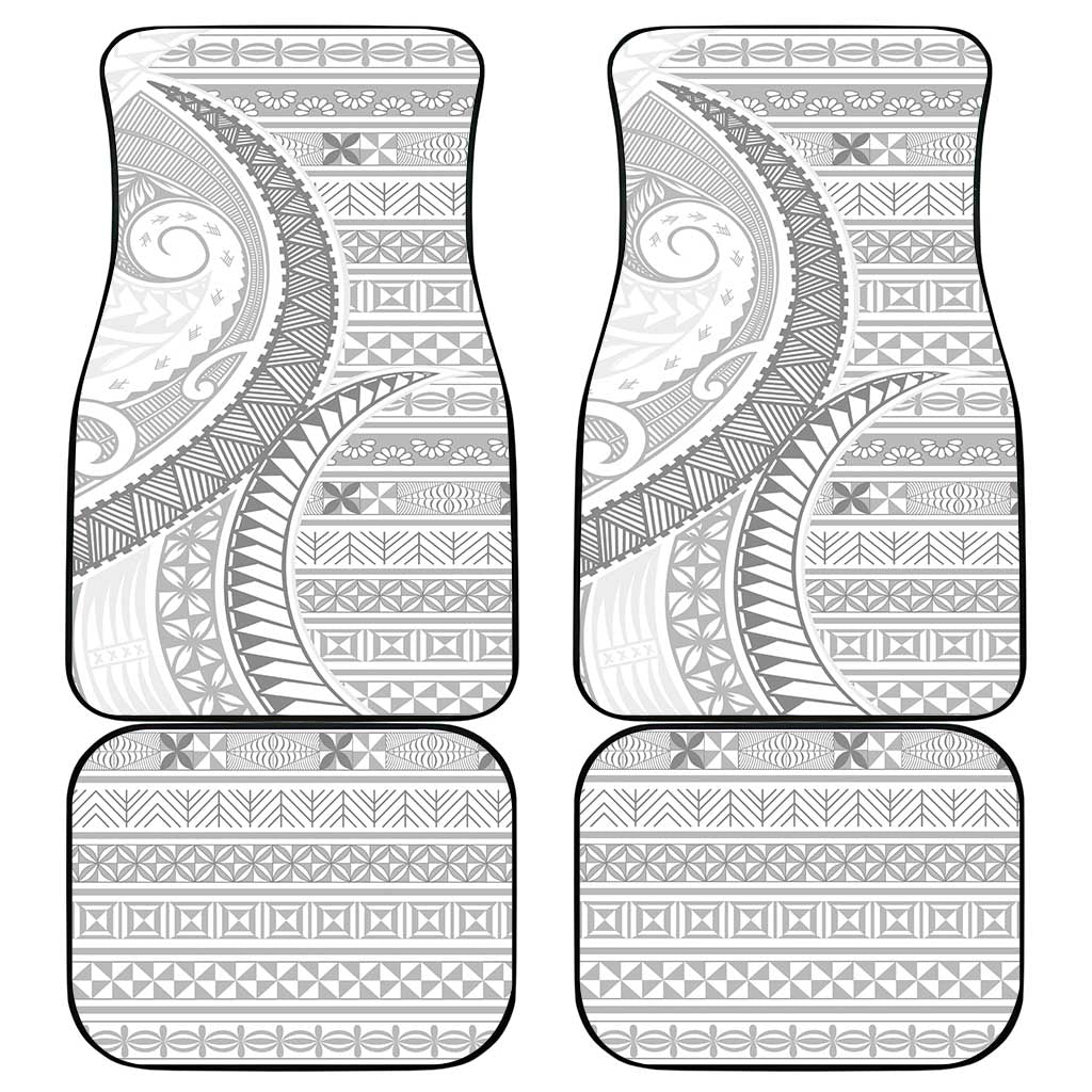 Tokelau White Sunday Car Mats Lotu Tamaiti Ngatu Tokelau Feletoa Manulua - Polynesian Pride
