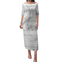 Tokelau White Sunday Family Matching Puletasi and Hawaiian Shirt Lotu Tamaiti Ngatu Tokelau Feletoa Manulua - Polynesian Pride