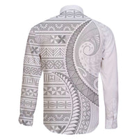 Tokelau White Sunday Family Matching Summer Maxi Dress and Hawaiian Shirt Lotu Tamaiti Ngatu Tokelau Feletoa Manulua - Polynesian Pride