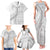 Tokelau White Sunday Family Matching Tank Maxi Dress and Hawaiian Shirt Lotu Tamaiti Ngatu Tokelau Feletoa Manulua - Polynesian Pride
