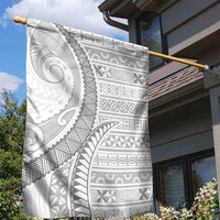 Tokelau White Sunday Garden Flag Lotu Tamaiti Ngatu Tokelau Feletoa Manulua - Polynesian Pride