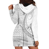 Tokelau White Sunday Hoodie Dress Lotu Tamaiti Ngatu Tokelau Feletoa Manulua - Polynesian Pride
