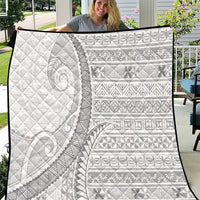 Tokelau White Sunday Quilt Lotu Tamaiti Ngatu Tokelau Feletoa Manulua - Polynesian Pride