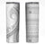 Tokelau White Sunday Skinny Tumbler Lotu Tamaiti Ngatu Tokelau Feletoa Manulua - Polynesian Pride