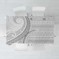 Tokelau White Sunday Tablecloth Lotu Tamaiti Ngatu Tokelau Feletoa Manulua - Polynesian Pride