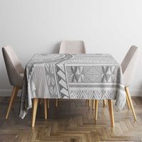 Tokelau White Sunday Tablecloth Lotu Tamaiti Ngatu Tokelau Feletoa Manulua - Polynesian Pride