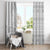 Tokelau White Sunday Window Curtain Lotu Tamaiti Ngatu Tokelau Feletoa Manulua - Polynesian Pride