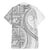 Tonga White Sunday Family Matching Mermaid Dress and Hawaiian Shirt Lotu Tamaiti Ngatu Tribal - Polynesian Pride