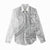 Tonga White Sunday Women Casual Shirt Lotu Tamaiti Ngatu Tribal - Polynesian Pride