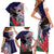 American Samoa Bald Eagle Personalized Family Matching Short Sleeve Bodycon Dress and Hawaiian Shirt Polynesian Teuila Flowers - Polynesian Pride