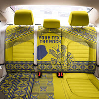 Niue Crab Personalised Back Car Seat Cover Niuean Hiapo Pattern - Polynesian Pride