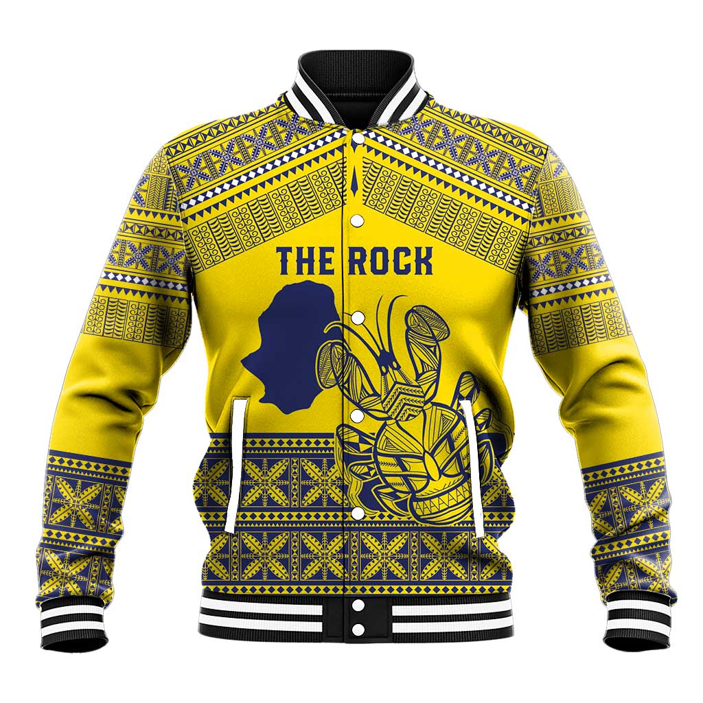 Niue Crab Personalised Baseball Jacket Niuean Hiapo Pattern - Polynesian Pride