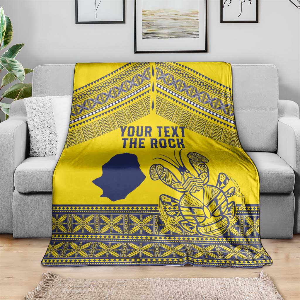 Niue Crab Personalised Blanket Niuean Hiapo Pattern - Polynesian Pride