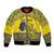Niue Crab Personalised Bomber Jacket Niuean Hiapo Pattern - Polynesian Pride