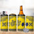 Niue Crab Personalised 4 in 1 Can Cooler Tumbler Niuean Hiapo Pattern - Polynesian Pride