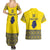 Niue Crab Personalised Couples Matching Summer Maxi Dress and Hawaiian Shirt Niuean Hiapo Pattern - Polynesian Pride