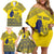 Niue Crab Personalised Family Matching Off Shoulder Short Dress and Hawaiian Shirt Niuean Hiapo Pattern - Polynesian Pride