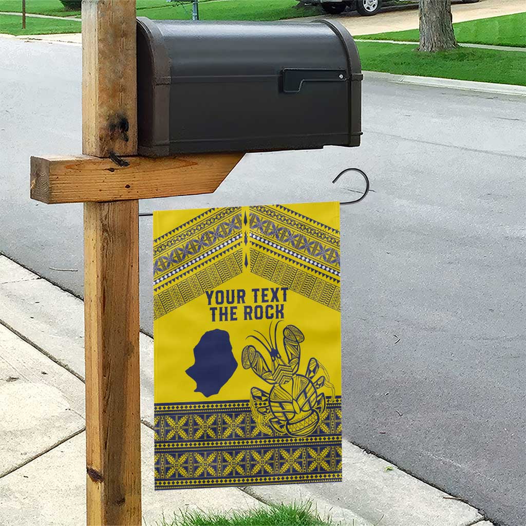 Niue Crab Personalised Garden Flag Niuean Hiapo Pattern - Polynesian Pride