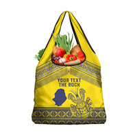 Niue Crab Personalised Grocery Bag Niuean Hiapo Pattern - Polynesian Pride
