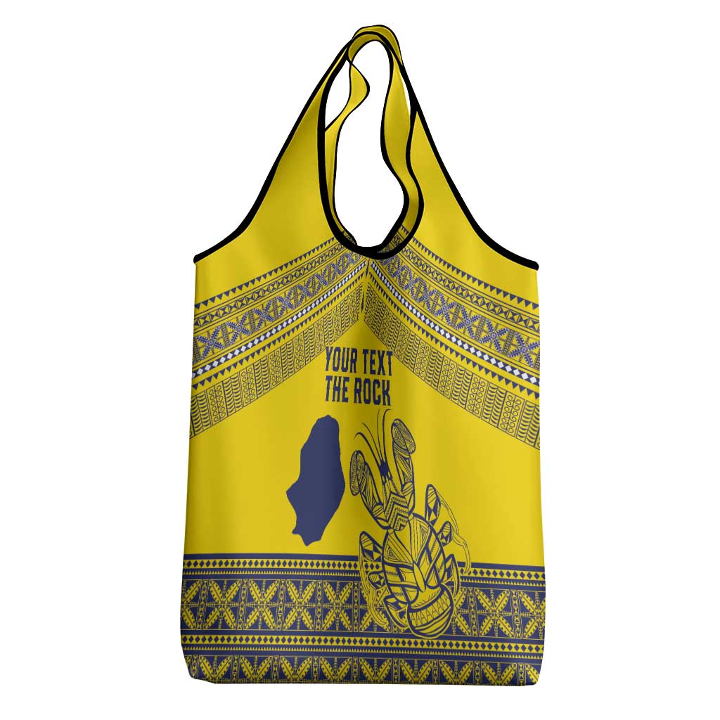 Niue Crab Personalised Grocery Bag Niuean Hiapo Pattern - Polynesian Pride