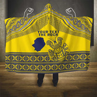 Niue Crab Personalised Hooded Blanket Niuean Hiapo Pattern - Polynesian Pride