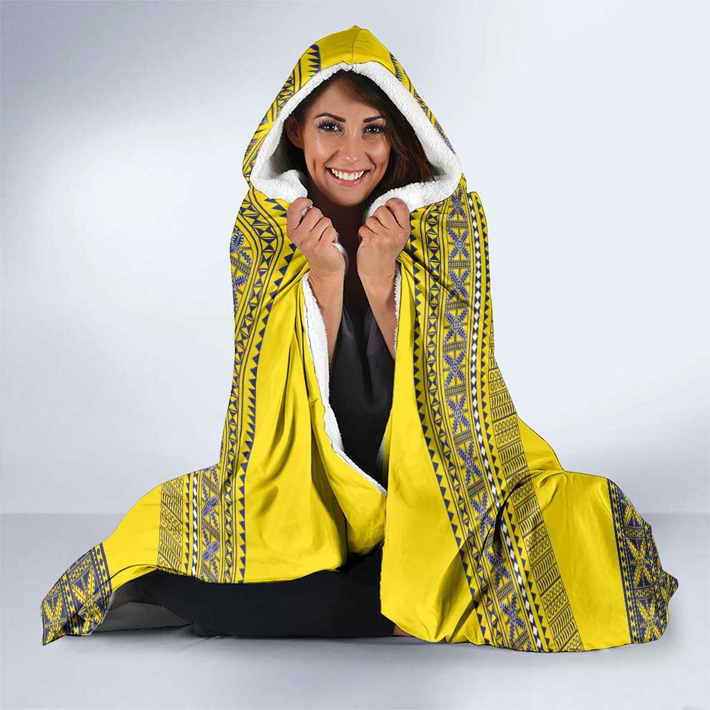 Niue Crab Personalised Hooded Blanket Niuean Hiapo Pattern - Polynesian Pride