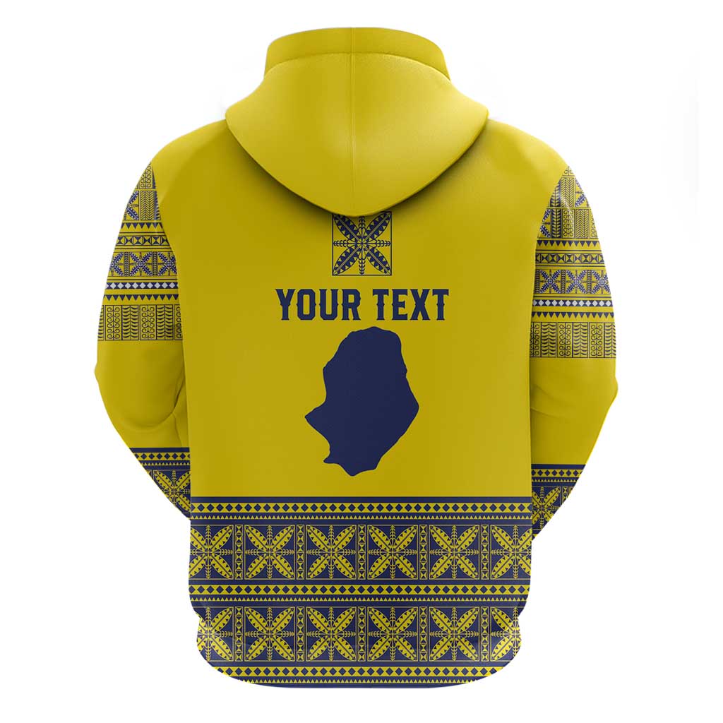 Niue Crab Personalised Hoodie Niuean Hiapo Pattern - Polynesian Pride