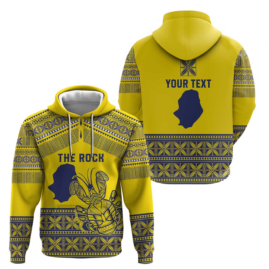 Niue Crab Personalised Hoodie Niuean Hiapo Pattern - Polynesian Pride