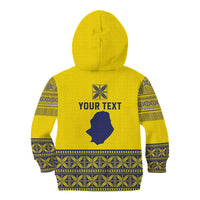 Niue Crab Personalised Kid Hoodie Niuean Hiapo Pattern - Polynesian Pride