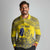 Niue Crab Personalised Long Sleeve Polo Shirt Niuean Hiapo Pattern - Polynesian Pride