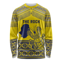 Niue Crab Personalised Long Sleeve Shirt Niuean Hiapo Pattern - Polynesian Pride