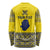 Niue Crab Personalised Long Sleeve Shirt Niuean Hiapo Pattern - Polynesian Pride