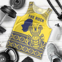 Niue Crab Personalised Men Tank Top Niuean Hiapo Pattern - Polynesian Pride