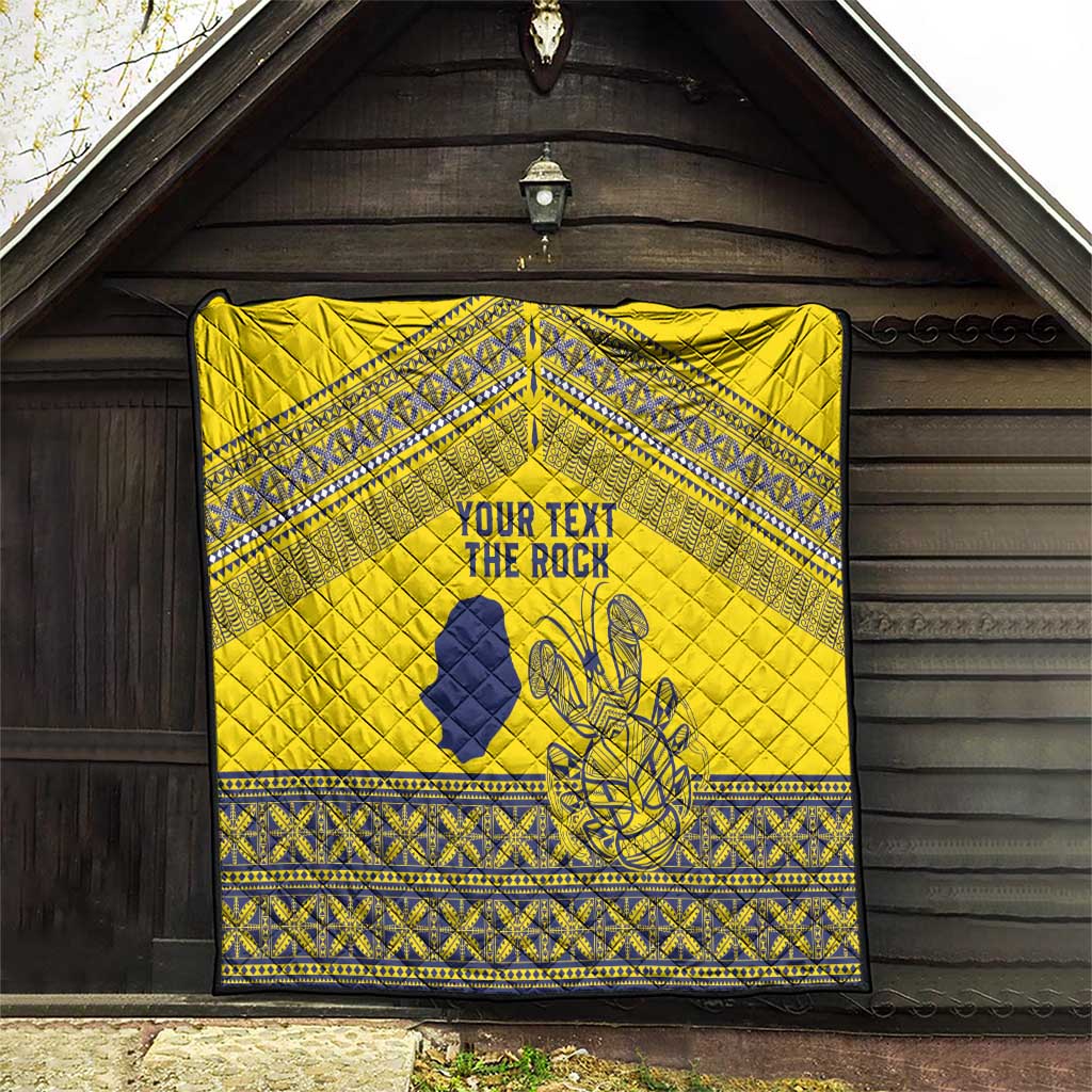 Niue Crab Personalised Quilt Niuean Hiapo Pattern - Polynesian Pride