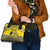 Niue Crab Personalised Shoulder Handbag Niuean Hiapo Pattern - Polynesian Pride