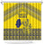 Niue Crab Personalised Shower Curtain Niuean Hiapo Pattern - Polynesian Pride