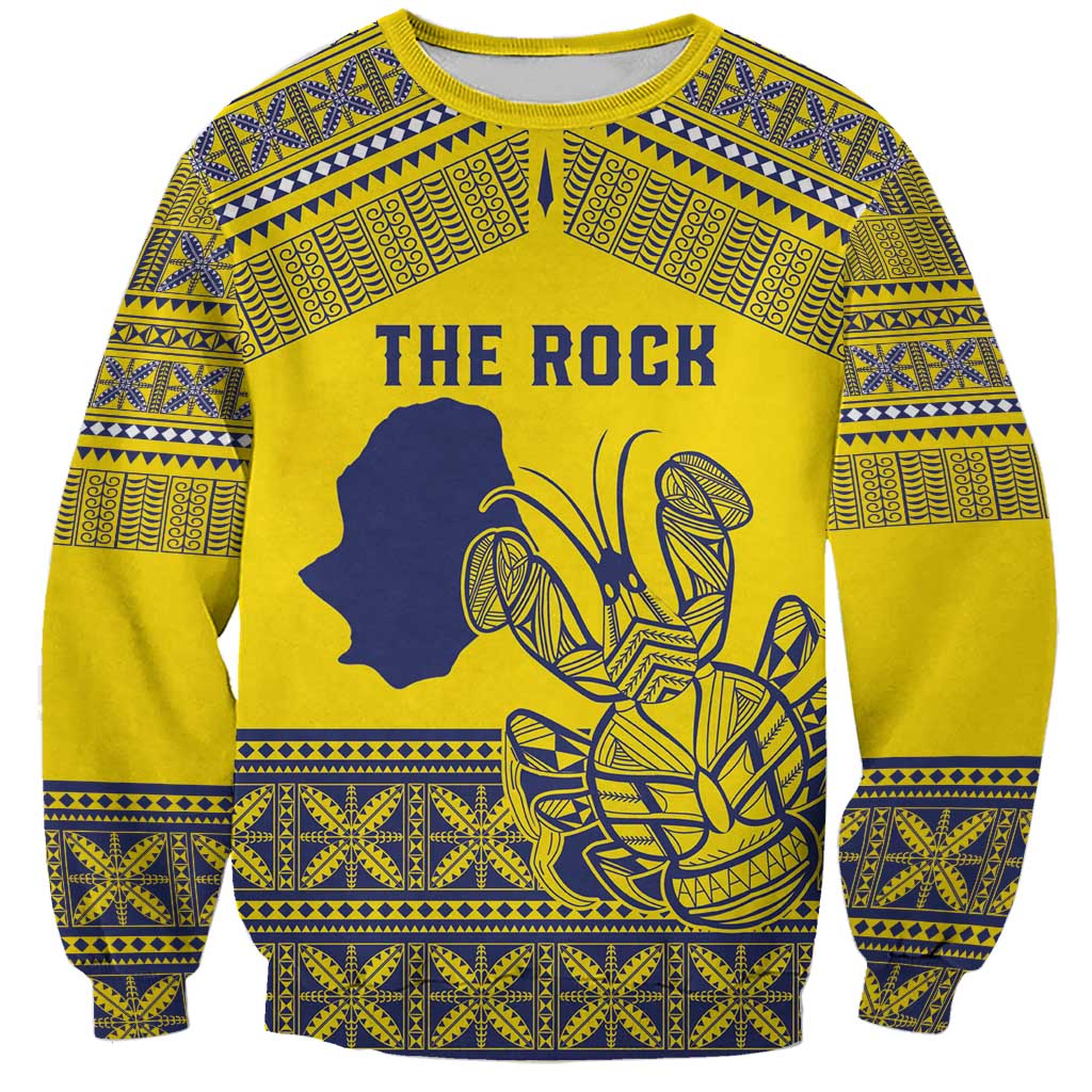 Niue Crab Personalised Sweatshirt Niuean Hiapo Pattern - Polynesian Pride