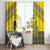 Niue Crab Personalised Window Curtain Niuean Hiapo Pattern - Polynesian Pride